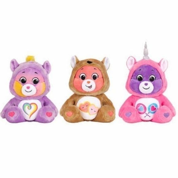 Care Bears Hoodie Friends Collector Set Unicorn Fox Pegasus - Picture 2 of 12